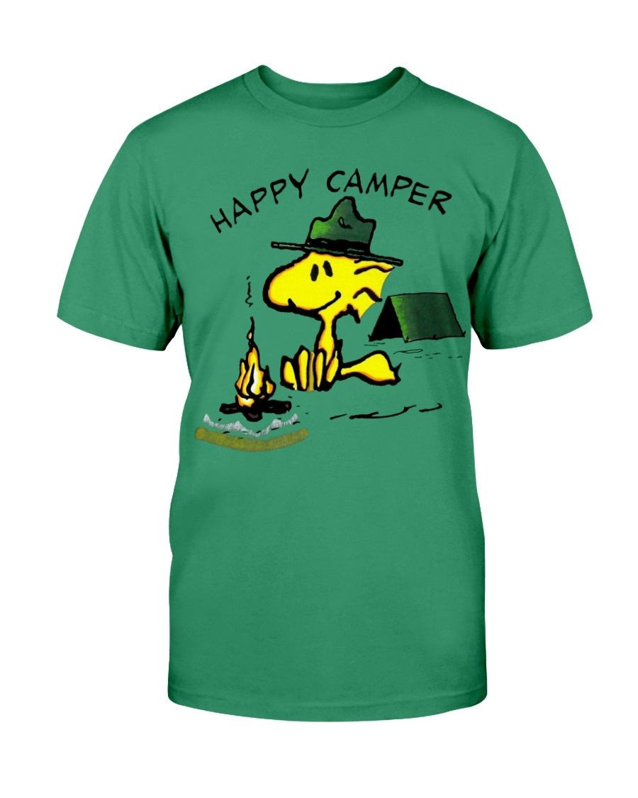 Vintage 90S Woodstock Happy Camper Peanuts T Shirt 081821