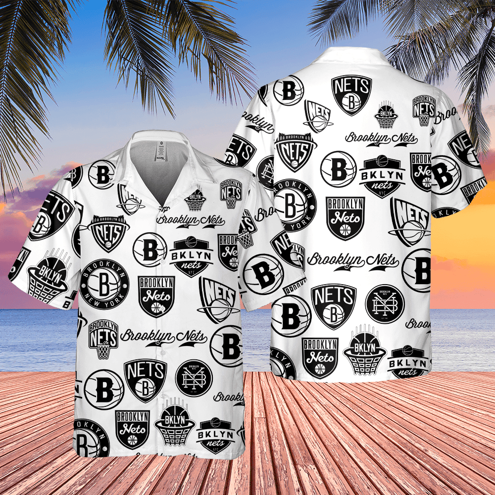 Brooklyn Nets Nba Pattern Hawaiian Shirt