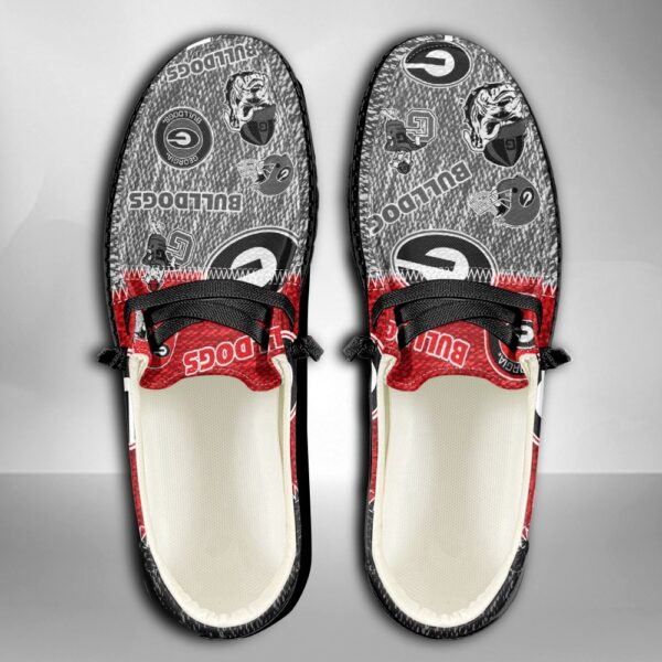 NCAA Georgia Bulldogs Sporty Elegance Custom Name Moccasin Slippers ? Hey Dude Shoes