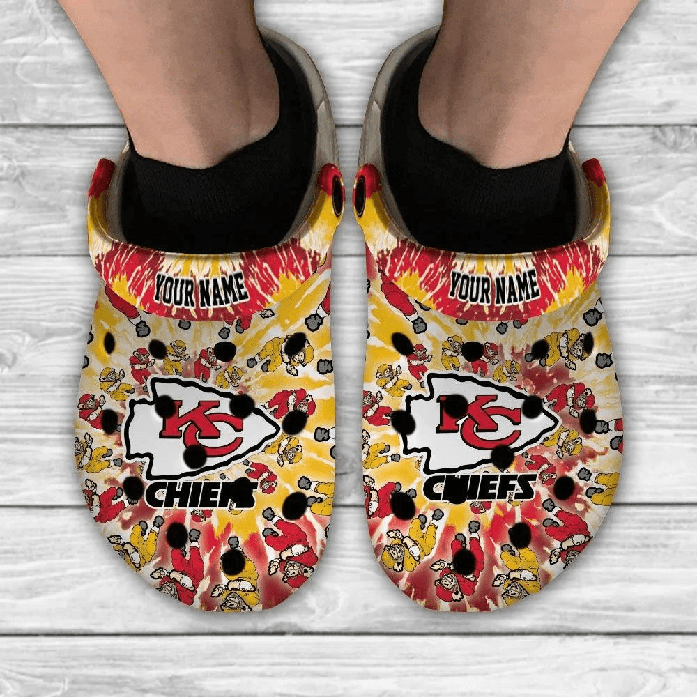 Kansas City Chiefs Grateful Dead Custom Personalized Crocss Classic Clogs Shoes Ver957