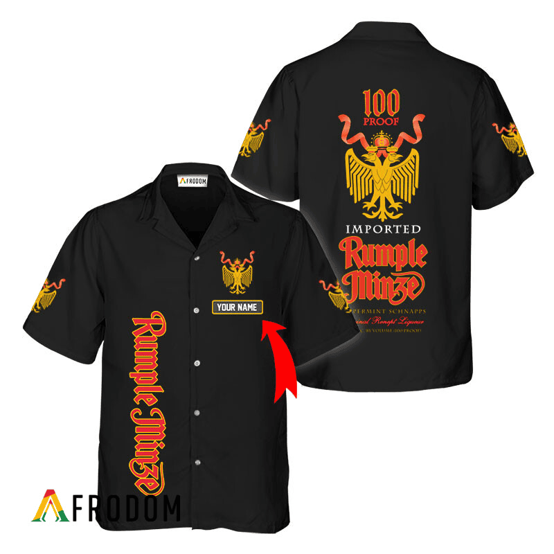 Personalized Vintage Rumple Minze Gin Hawaiian Shirt