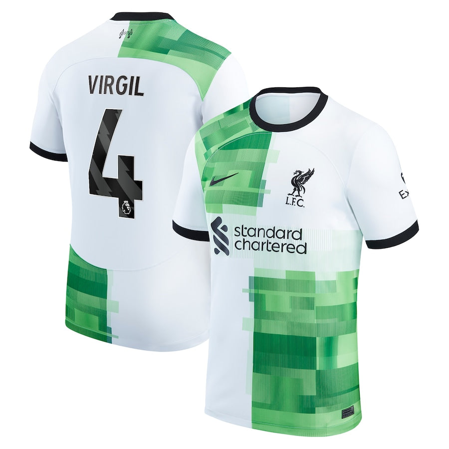 Virgil Van Dijk Liverpool Nike 2023/24 Away Player Jersey – White