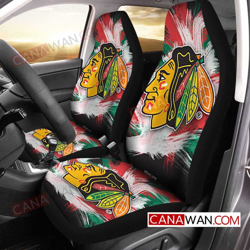 Chicago Blackhawks Car Seat Cover Set CSC6032