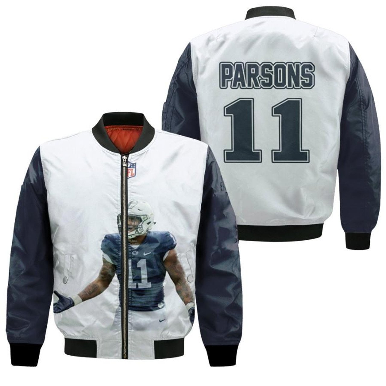 Dallas Cowboys Micah Parsons Pattern Bomber Jacket BJ167