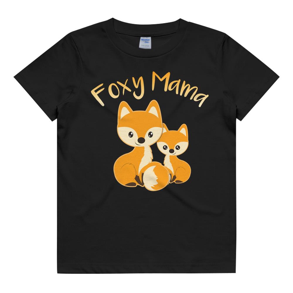 Foxy Mama Funny Mom Quote Mother Daughter Foxes Mother'S Day Pullover Hoodie Kids T Shirt