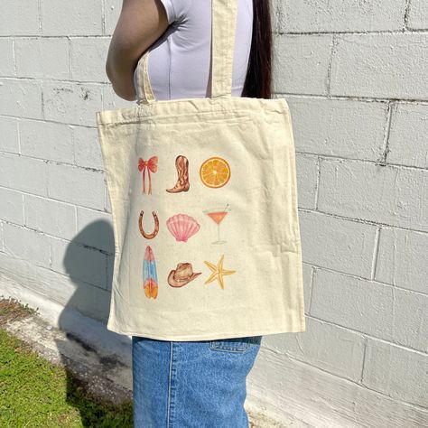 Coastal Cowgirl Tote Bags