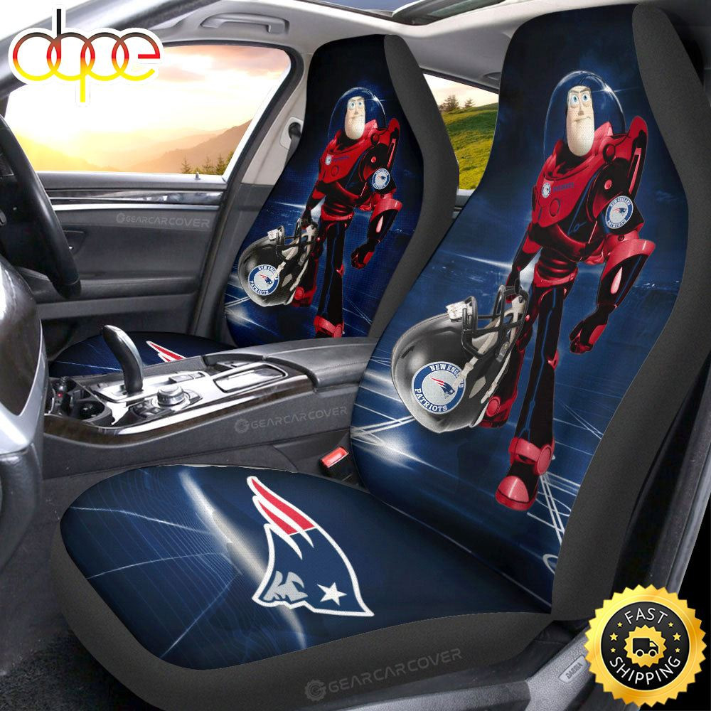 New England Patriots Customized Car Seat Cover Set For Fan CSC998