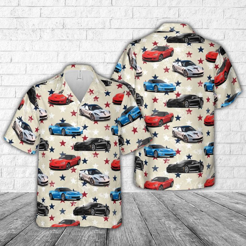 Chevrolet Corvette (C6), 4Th Of July Hawaiian Shirt