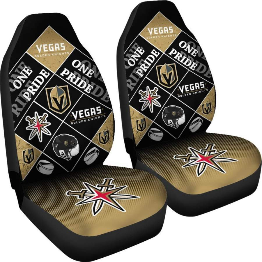 Colorful Pride Flag Vegas Golden Knights Car Seat Covers CSC1282