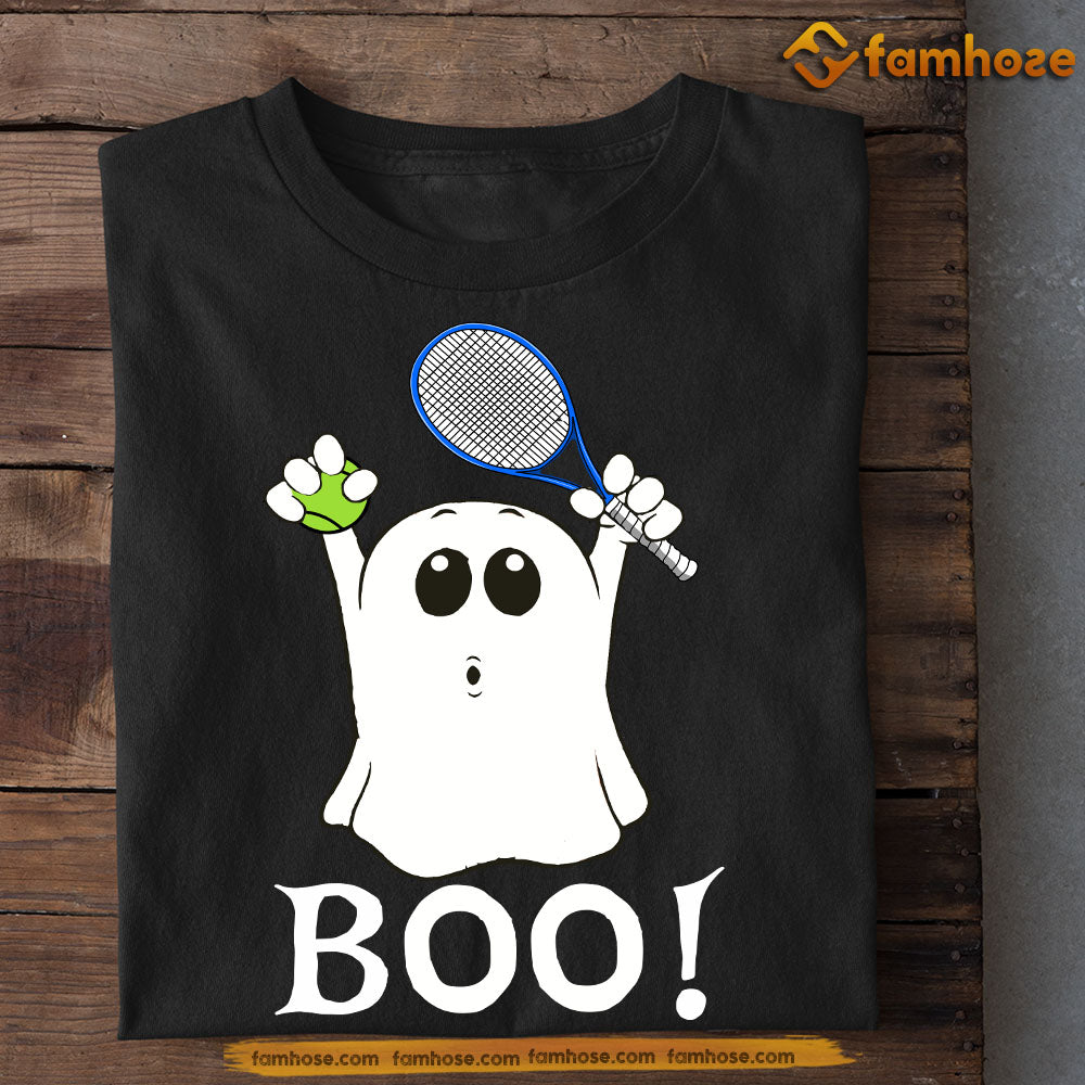 Halloween Tennis T-shirt, Boo, Spooky Season Gift For Tennis Lovers, Tennis Players - Trending 2024 X Moderndaydecors Where Art Meets Style