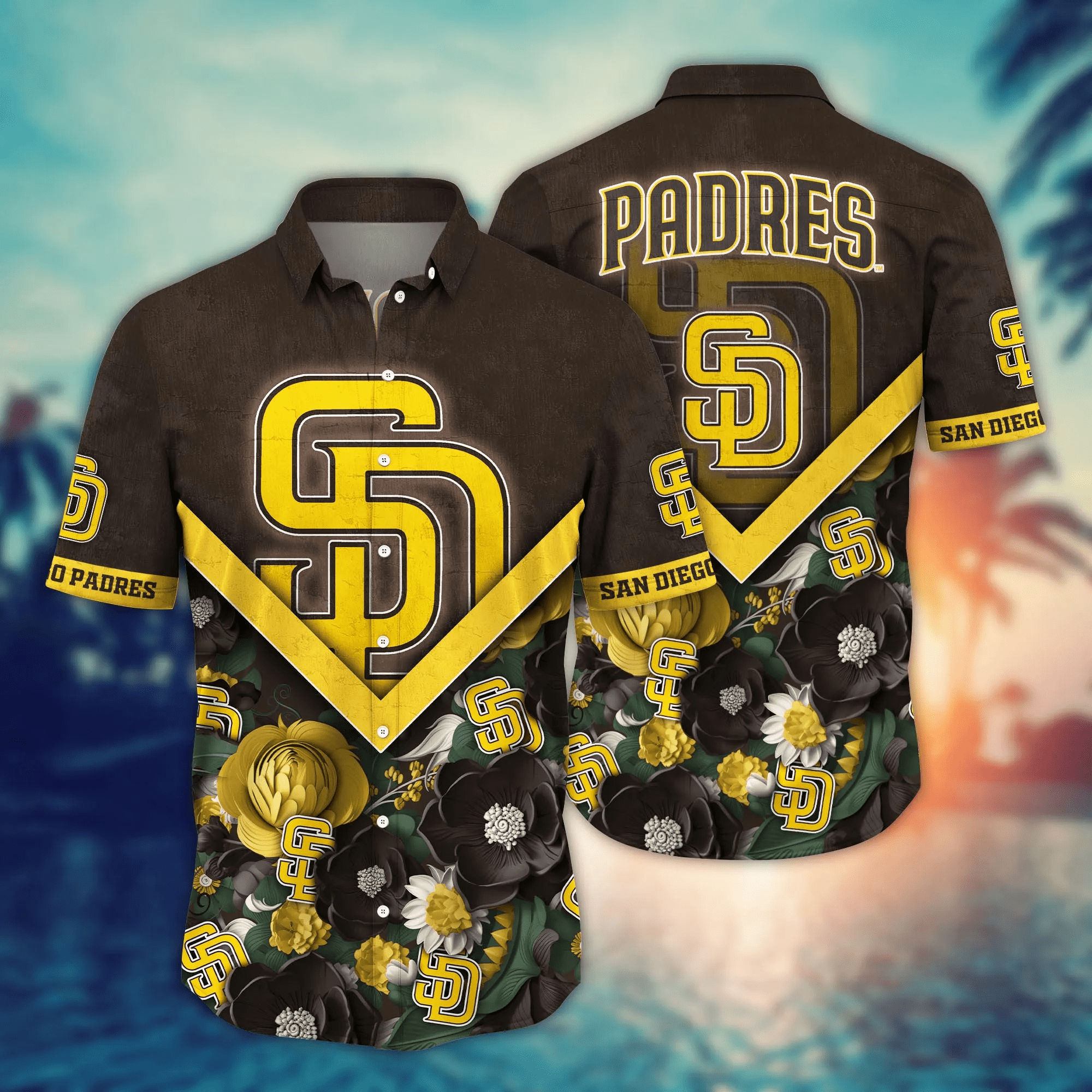 San Diego Padres Mlb Hawaiian Shirt Custom Sandcastles Aloha Shirt