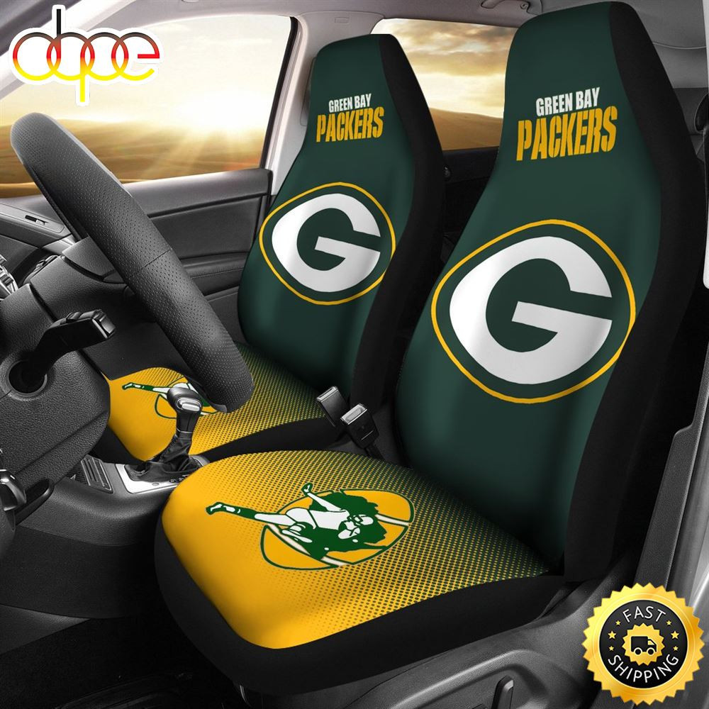 New Fashion Fantastic Green Bay Packers Car Seat Cover Set CSC4693