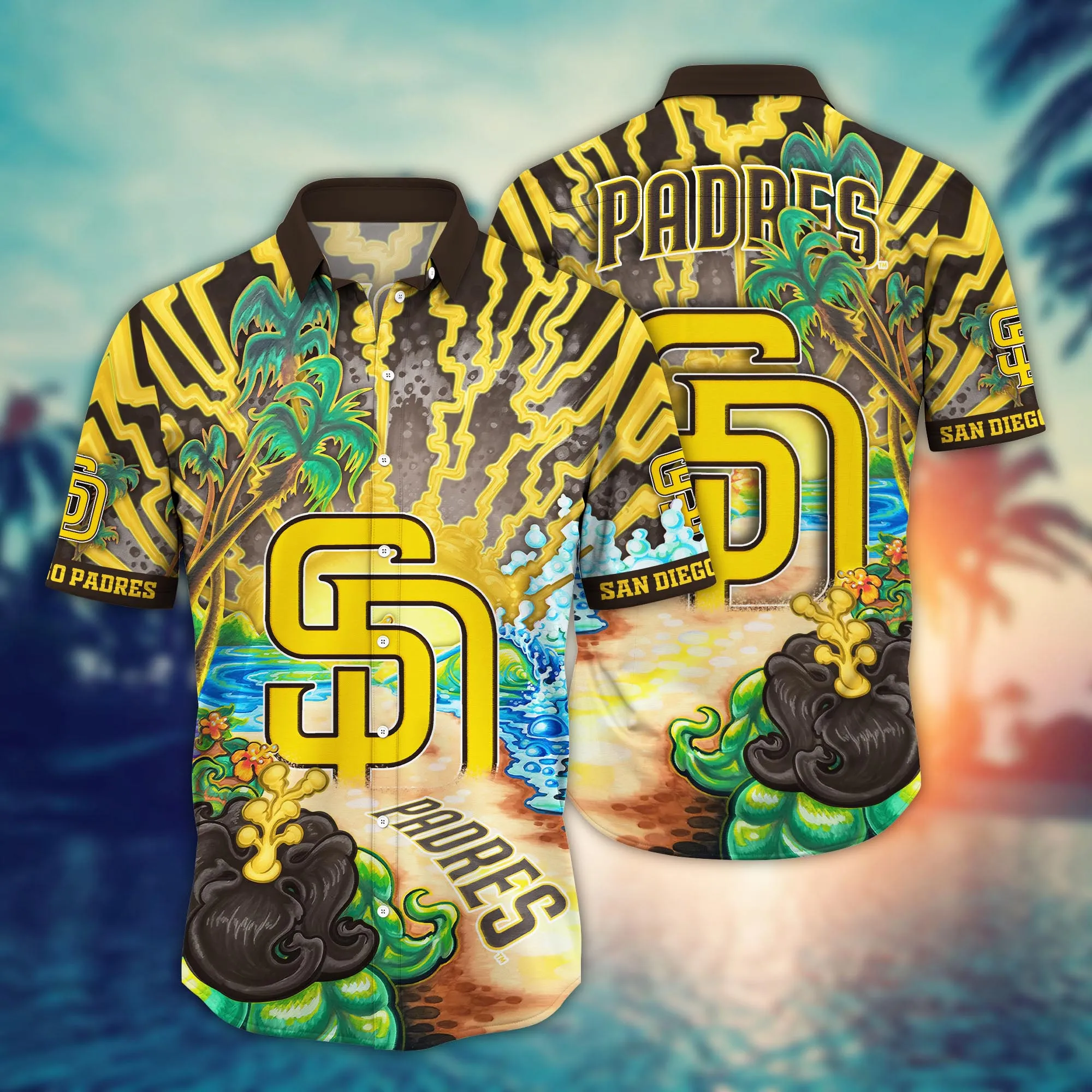 San Diego Padres Mlb Hawaiian Shirt Tropicaltime Aloha Shirt