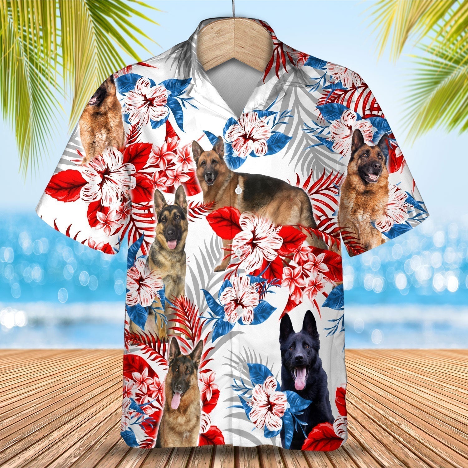 German Shepherd Hawaiian Shirt – Summer Aloha Shirt, Hawaiian Shirt For Men And Women