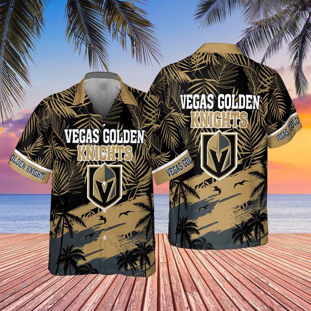 Vegas Golden Knights National Hockey League 2023 Aop Hawaiian Shirt Shnhfi