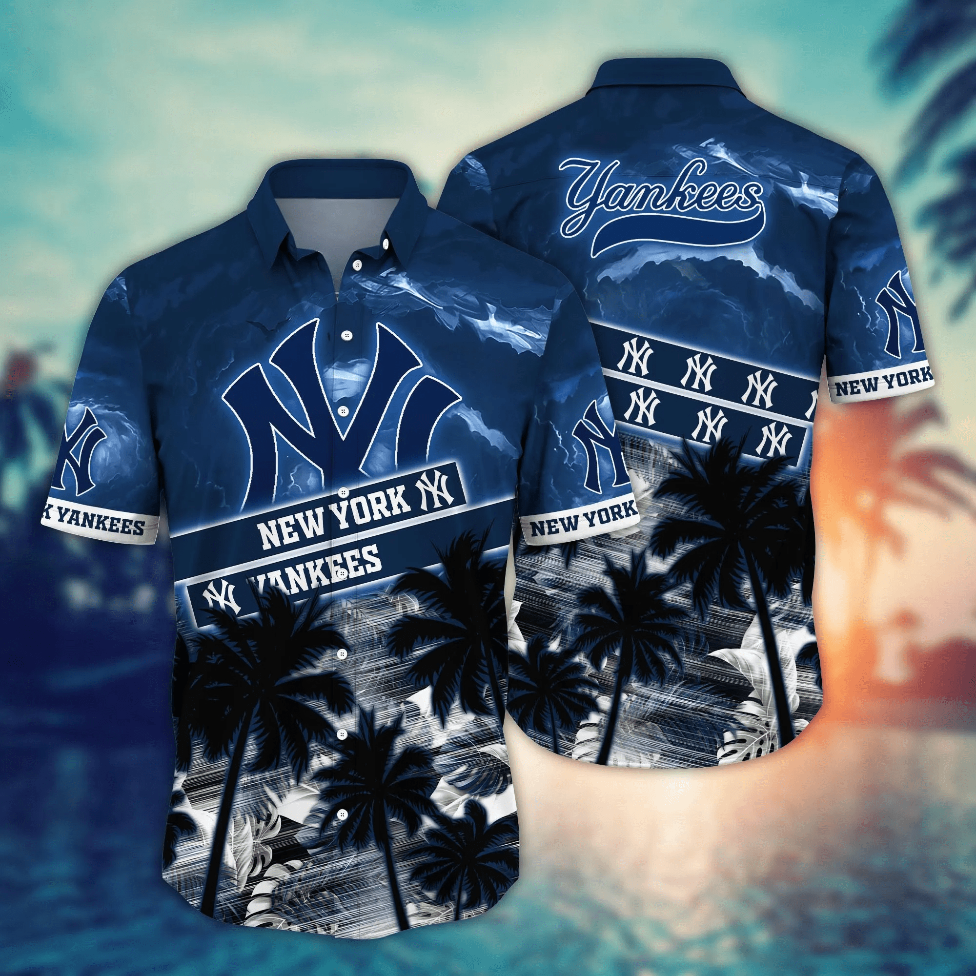 New York Yankees Mlb Hawaiian Shirt Sprinklers Aloha Shirt