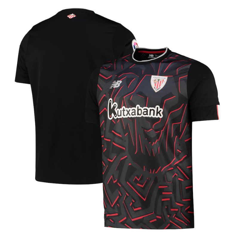 Athletic Bilbao Away   Unisex Shirt 2023 Custom Jersey  – Black