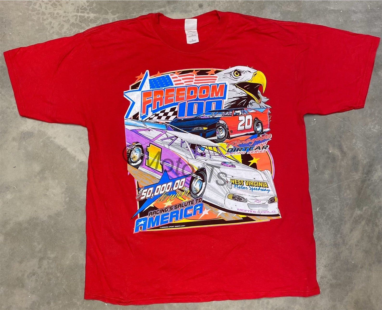 Vintage 2001 Freedom 100 Dirt Late Model Event Tee –