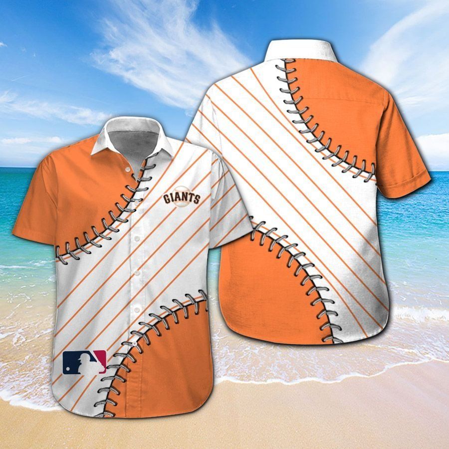 San Francisco Giants Short Sleeve Button Up Tropical Hawaiian Shirt Ver09