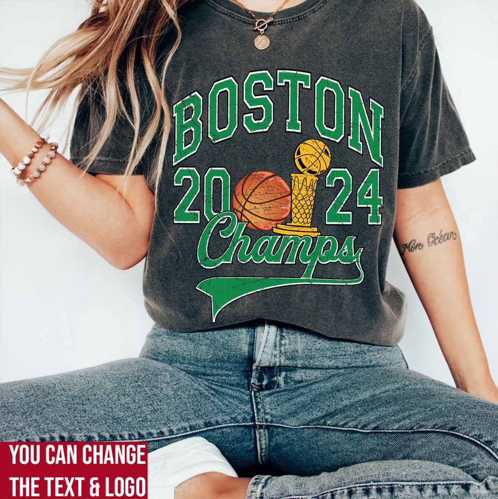 Comfort Colors Boston Basketball Champions 2024 Shirt, Boston Basketball Champs, Vintage Style Boston Basketball shirt, Boston Basketball