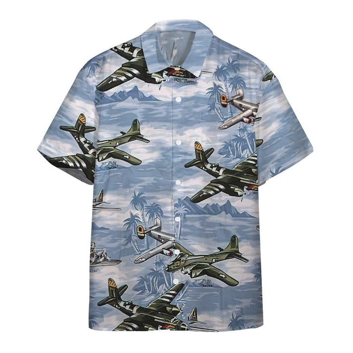 3D Aircrafts Custom Hawaii Shirt, Hawaiian Shirts For Men Short Sleeve Aloha Beach Shirt