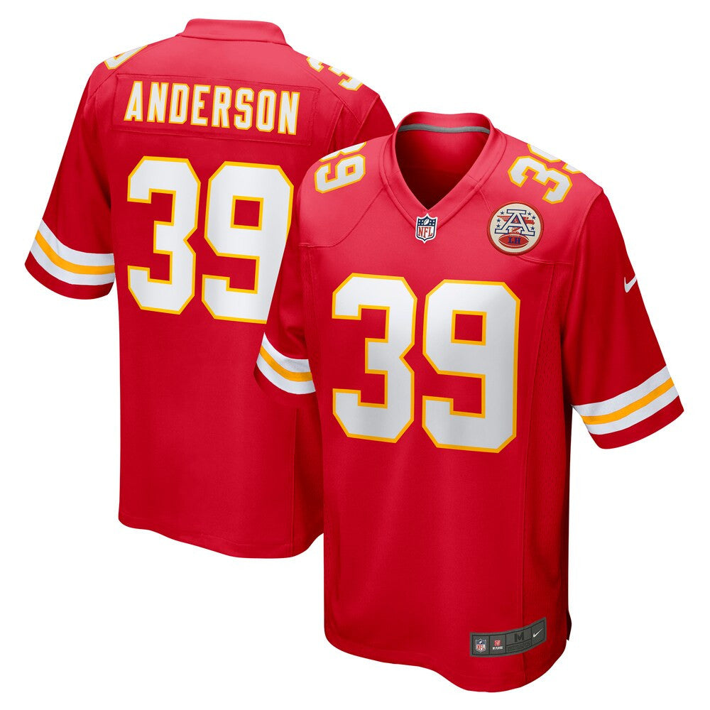 Men’S Kansas City Chiefs Zayne Anderson Nike Red Player Game Jersey