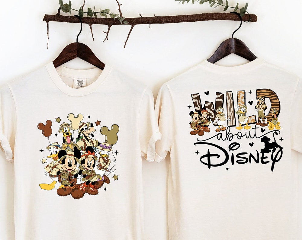 Shirthome  Wild about Disney Animal Kingdom Comfort colors Shirts, Animal Kingdom Custom Name Shirts, Animal Kingdom Family Matching Shirts, Disney tee