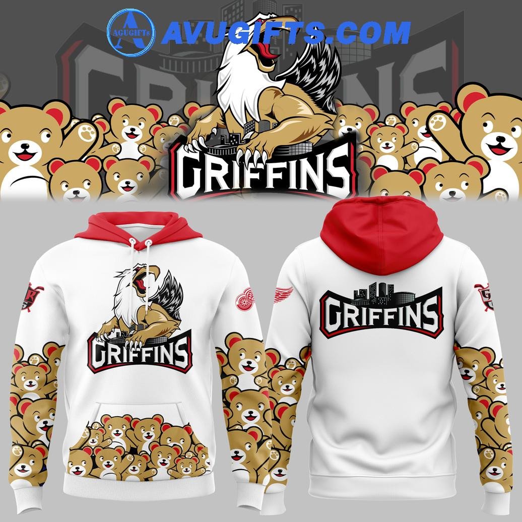 Grand Rapids Griffins X Teddy Bear Toss Limited Edition For Fan White Hoodie – Zip Hoodie 3D Aop Shirt