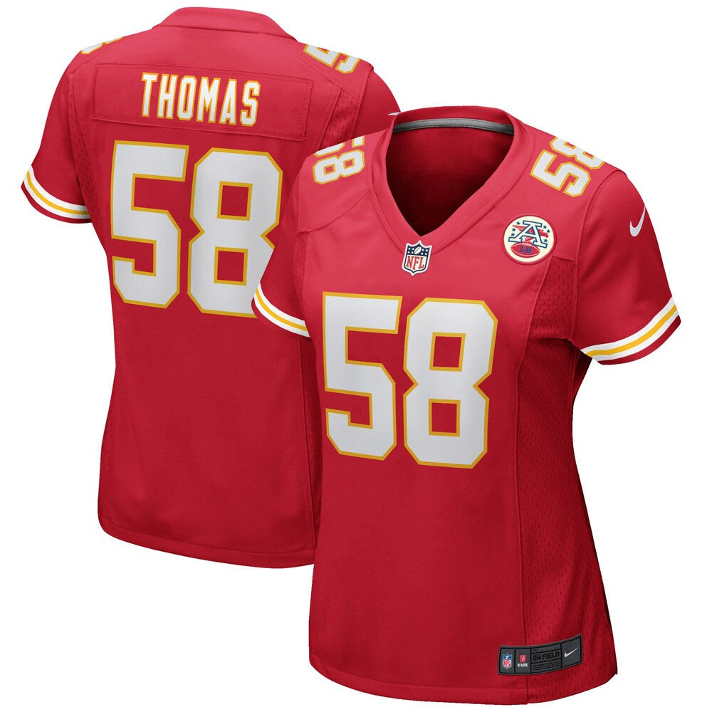 Women’S Kansas City Chiefs Derrick Thomas Nike Red Game Retired Player Jersey