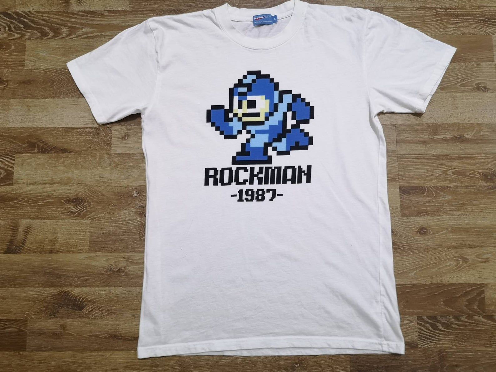 Rare! True Vintage Og 2000’S Rockman Capcom Video Games 2001 Promo T Shirt Mega Man X6 Playstation