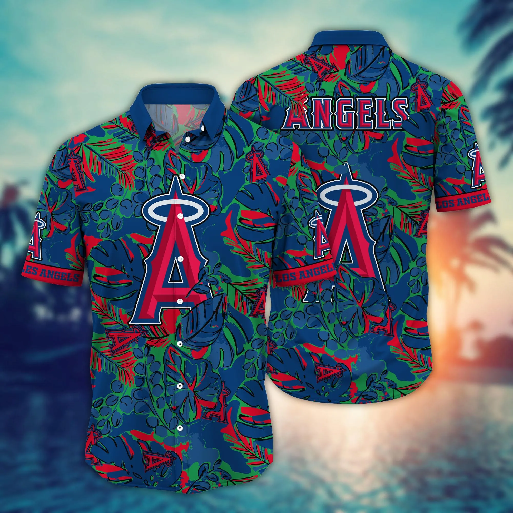 Los Angeles Angels Mlb Hawaiian Shirt Beach Season Aloha Shirt