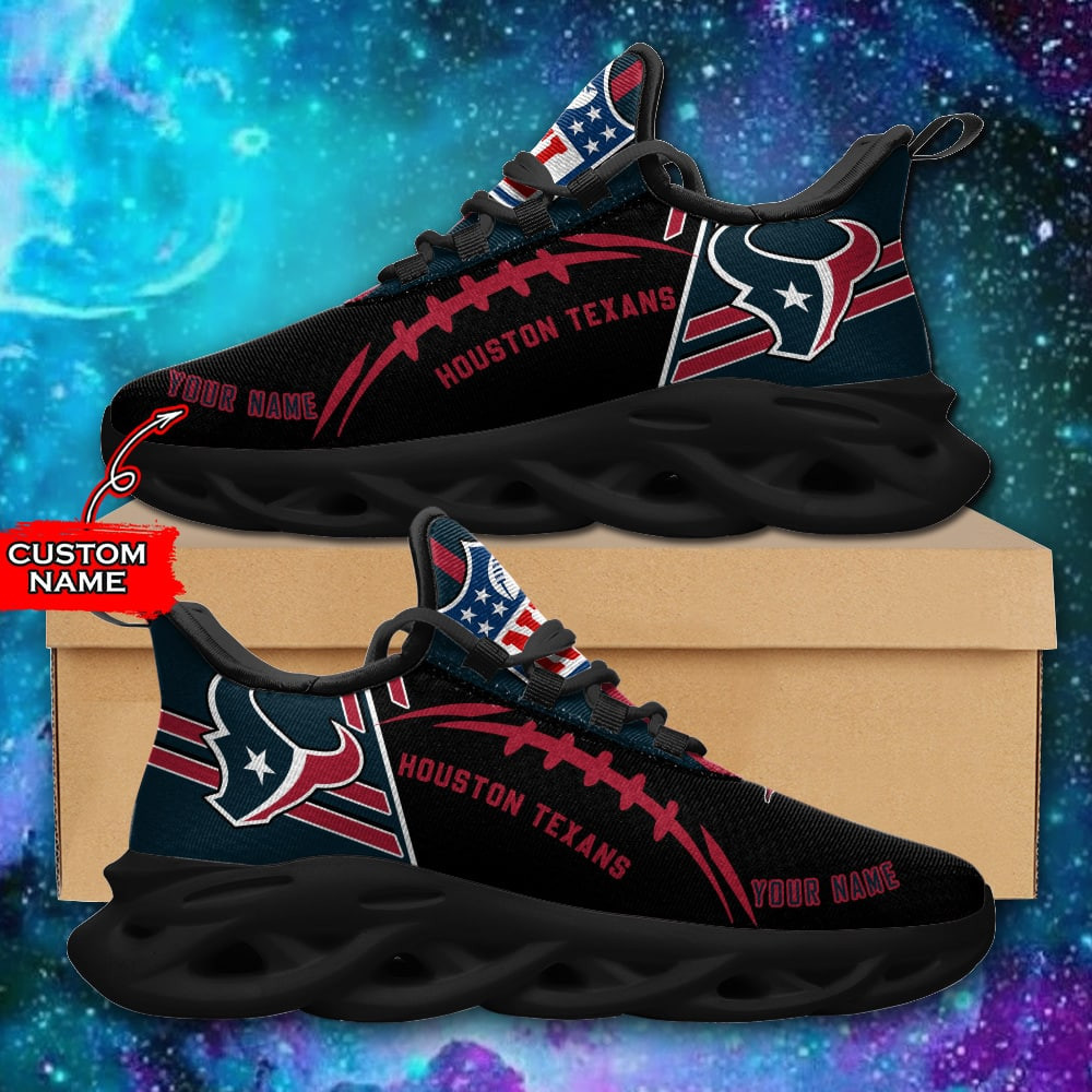 Houston Texans Personalized Clunky Sneaker Max Soul Shoes MS2163