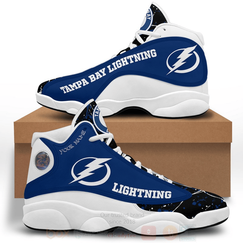 Tampa Bay Lightning Custom Name JD 13 Shoes JD13 V840