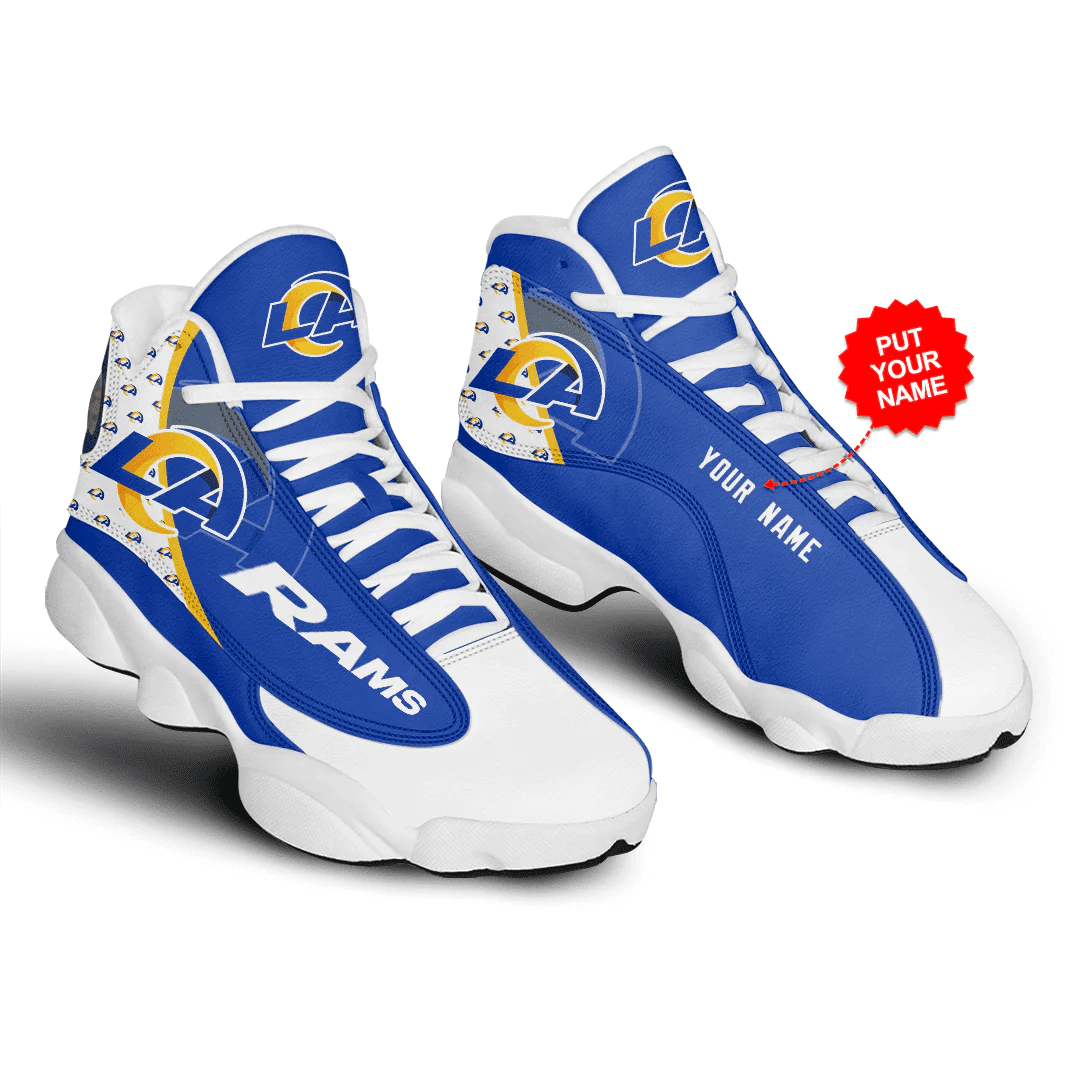 Los Angeles Rams Air Jordan 13 Shoes Personalized JD13 V1696