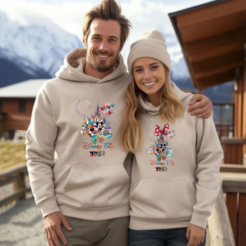 Disney Trip 2024 Hoodie, Disney Vacation, Disney Hoodie, Disney Family, Mickey Ears, Disneyland Sweater, Couples Disney, Matching Disney