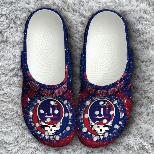 New York Giants Grateful Dead Pattern Crocss Classic Clogs Shoes Ver429