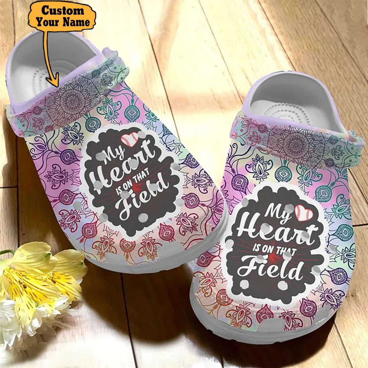 Colorful Crocs - My Heart Is On That Flied Clog Shoes Shirtmall