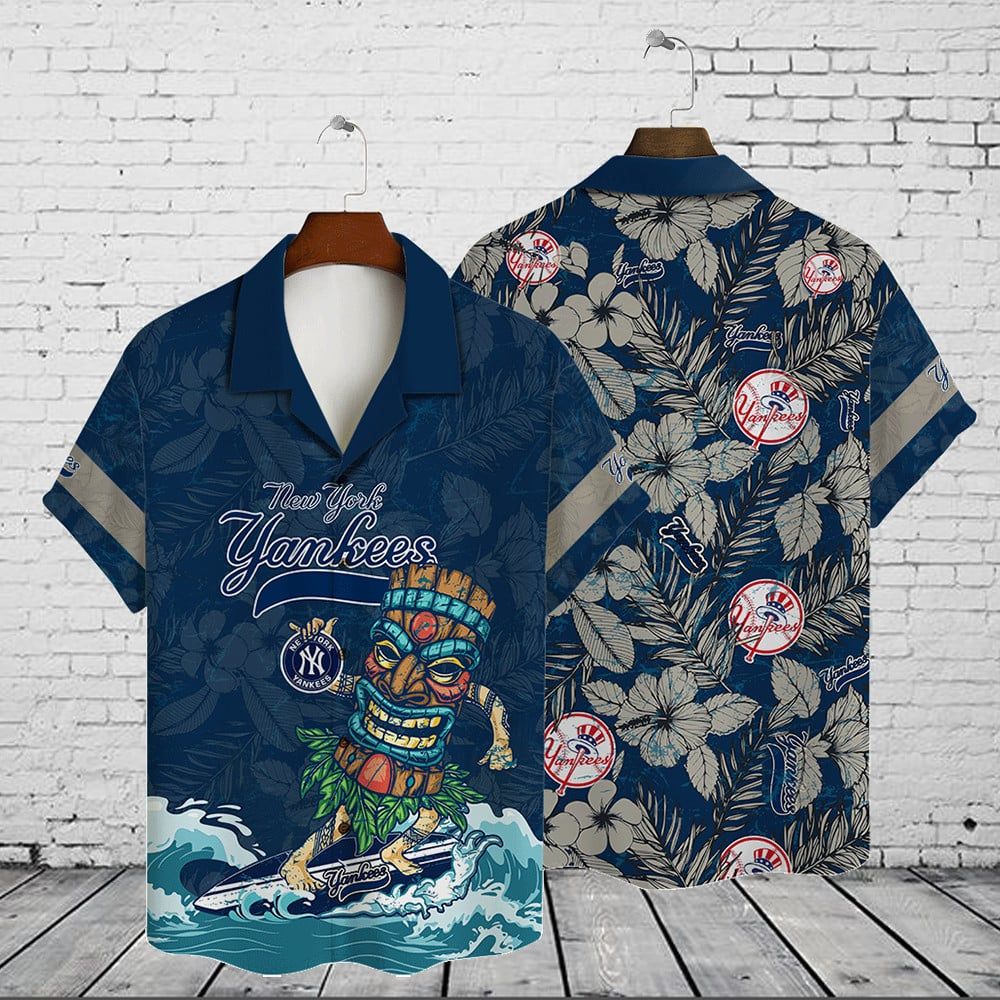 New York Yankees All Over Print Trendy Hawaiian Shirt