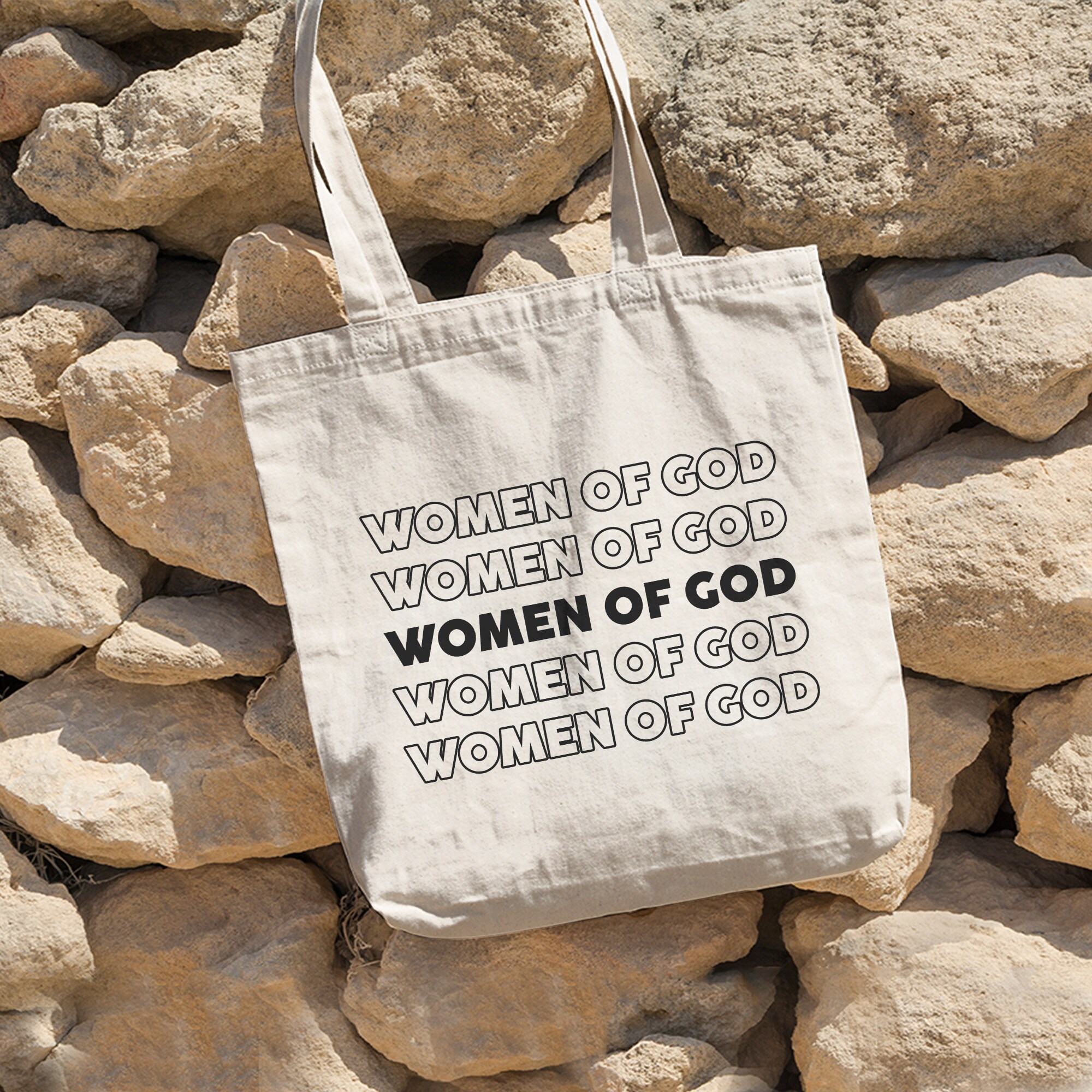 Women of God, Christian Tote Bag, Bible Tote Bag, Christian Women Gifts, Bible Study Gift, Eco Friendly Shopping Tote Bag, Basic Tote Bag