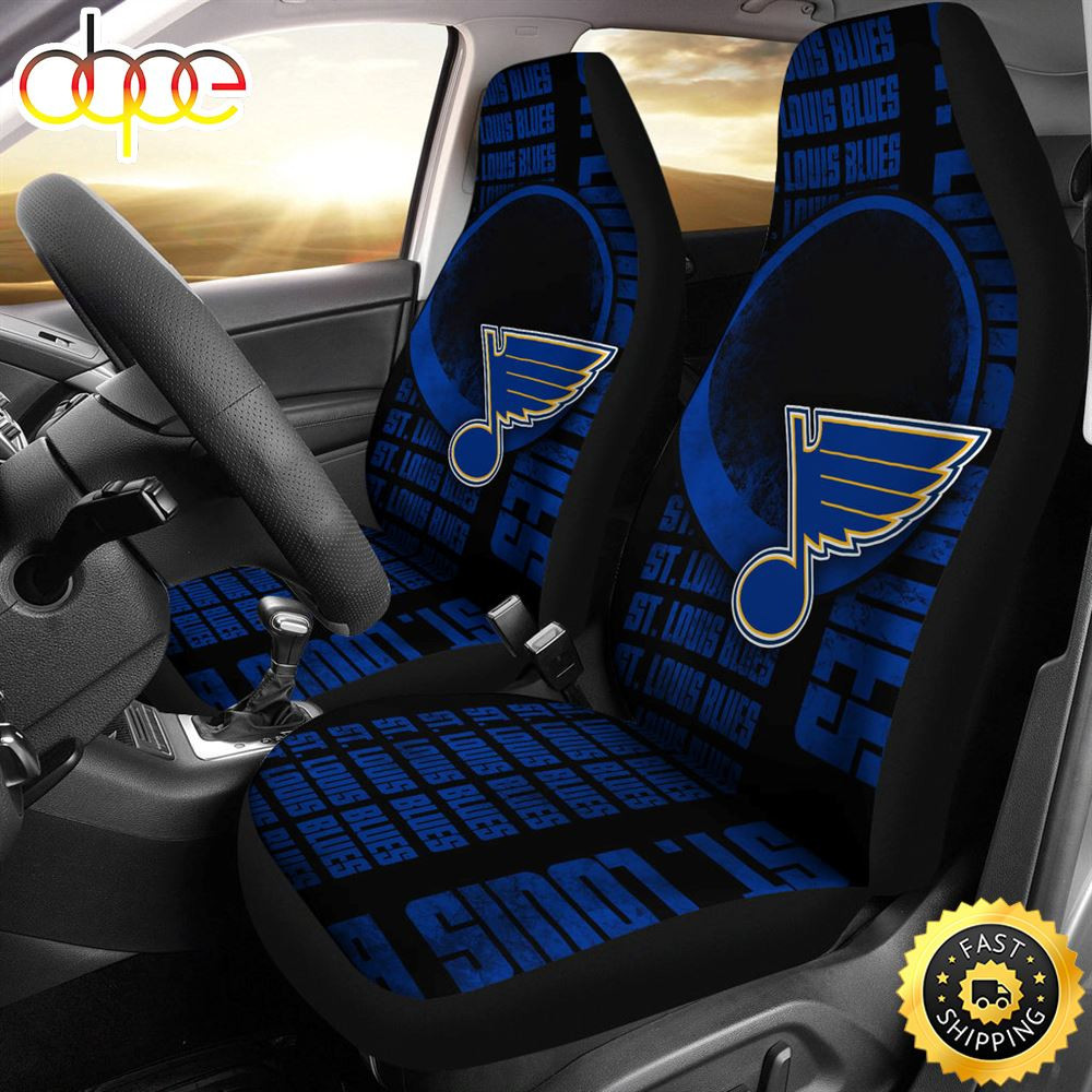 Gorgeous The Victory St. Louis Blues Car Seat Cover Set CSC4573