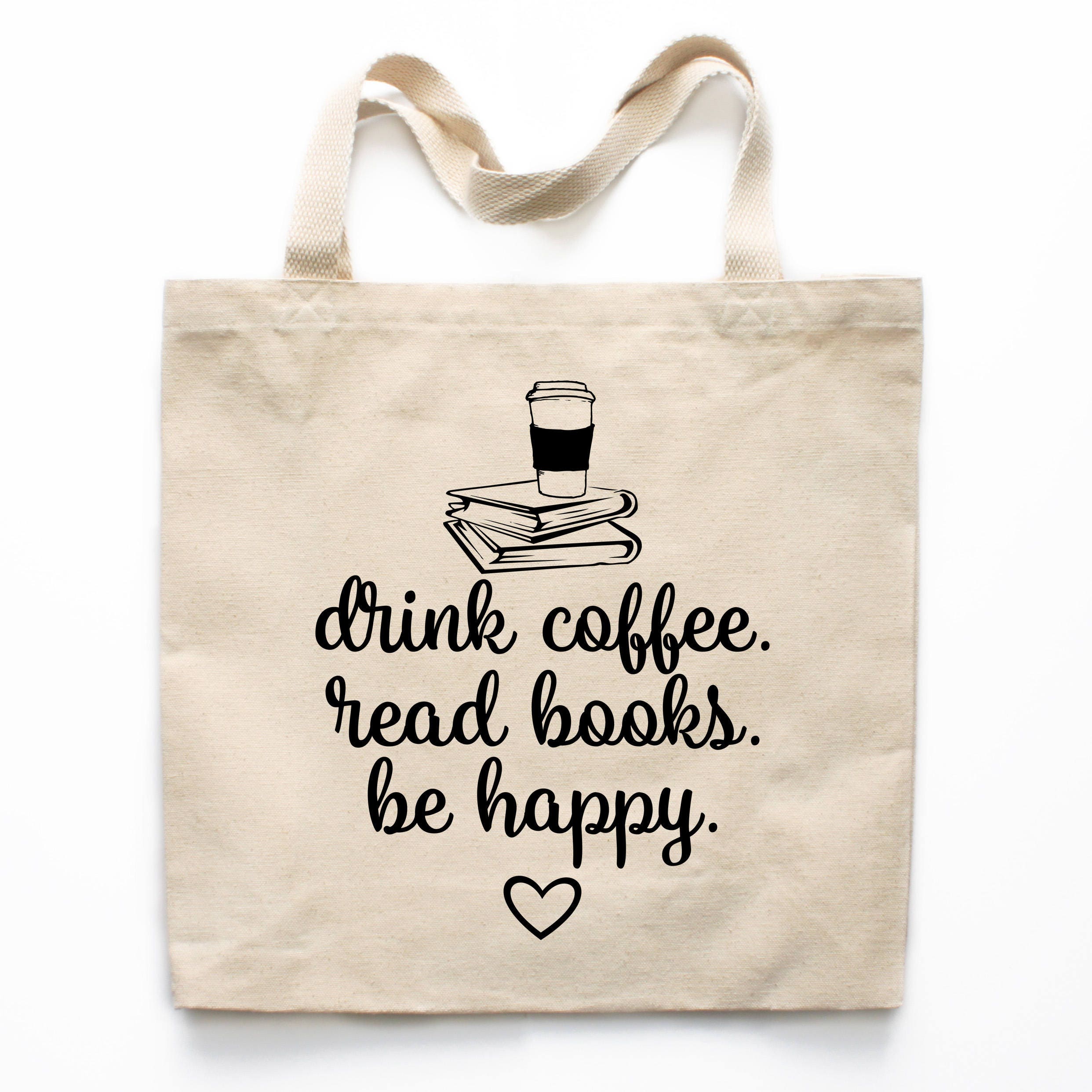 Book Lover Gift, Coffee Lover Gift, Book Tote Bag, Book Lover Market Bag, Book Lover Shopping Bag, Reusable Grocery Bag, Christmas Gift 0334