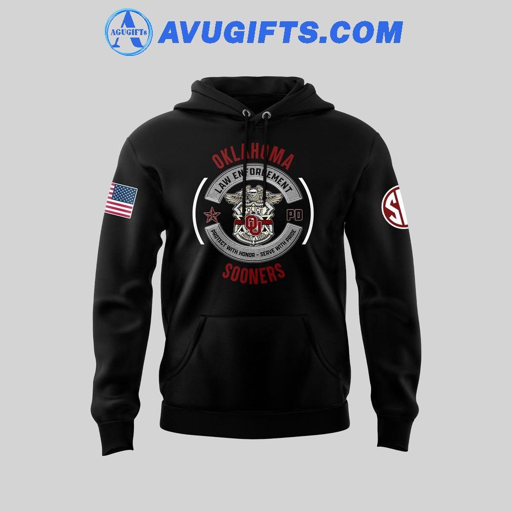Oklahoma Sooners X First Responders Law Enforcement Appreciation Day Limtied Hoodie – Zip Hoodie 3D Aop Shirt
