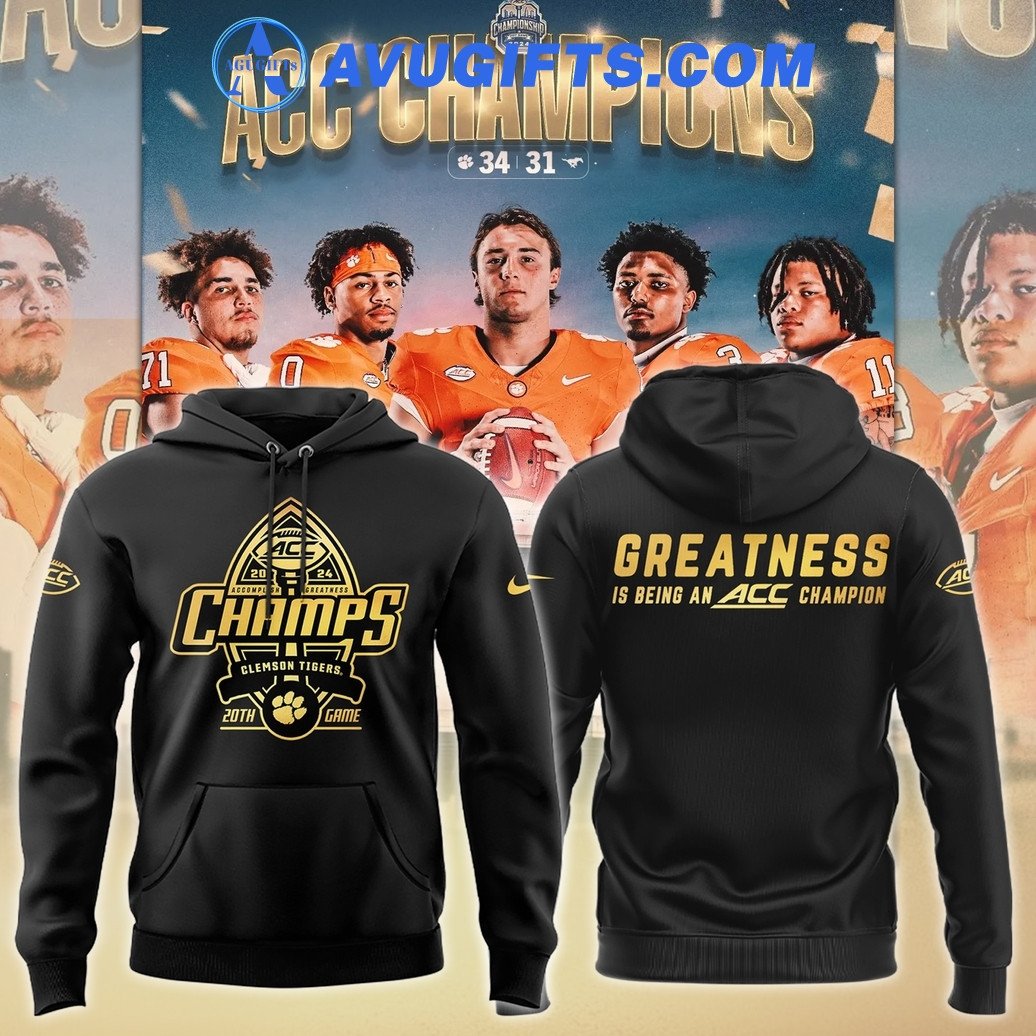 Clemson Tigers Football 2024 Aac Champions Limited Hoodie – Zip Hoodie 3D Aop Shirt
