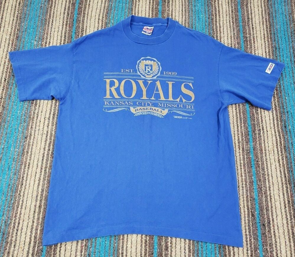 Vintage 90S Kansas City Royals T Shirt Usa Made Throwback