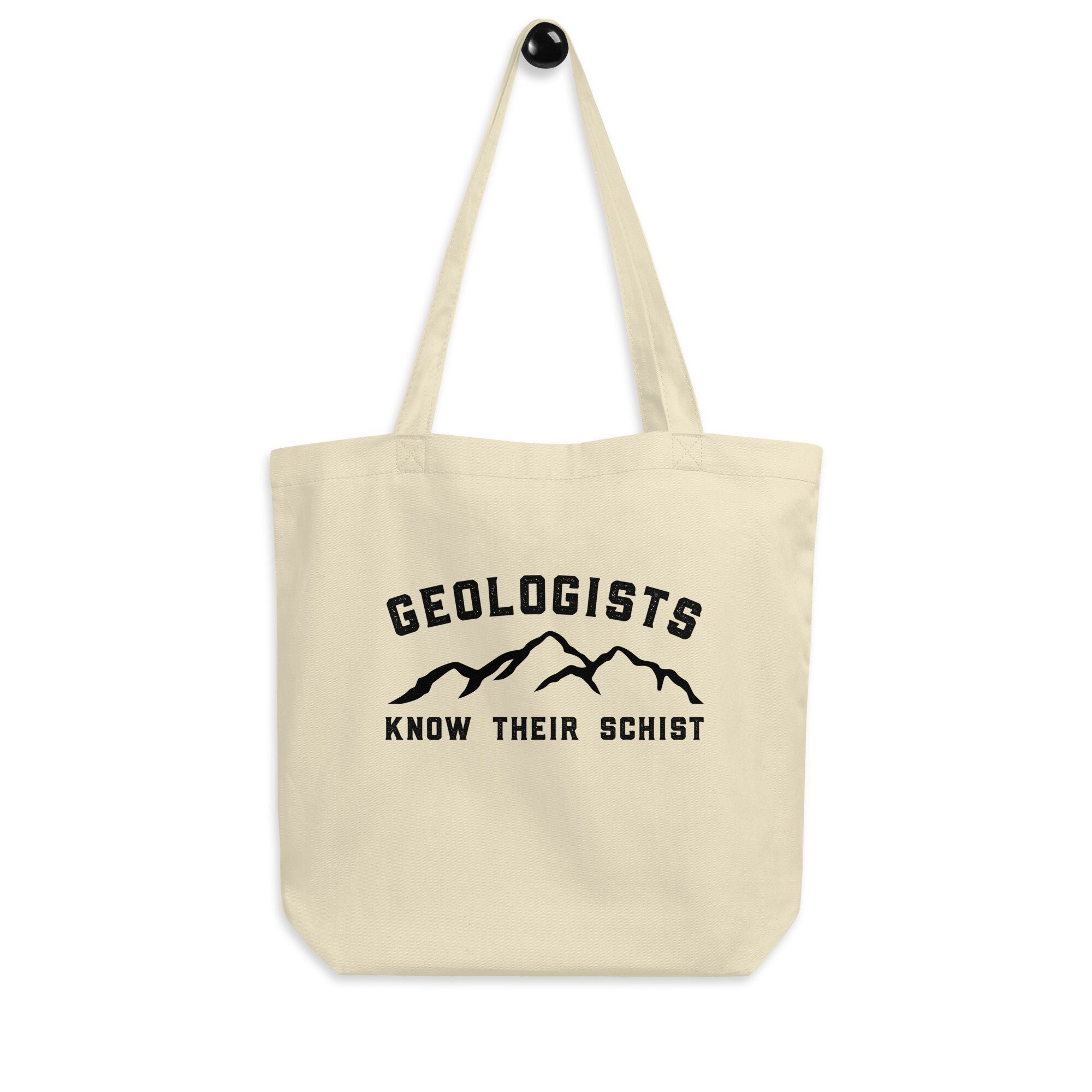 Geologist Eco Tote Bag – Geology Gift, Geologist Organic Cotton Tote Bag, Funny Geologist Gift, Geologist Tote, Geology Graduation Gift