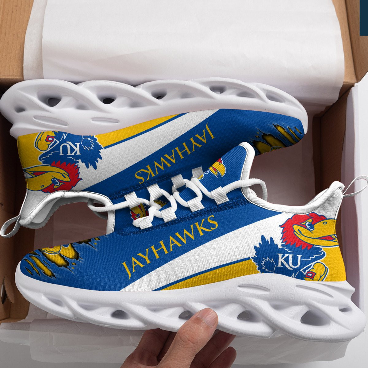 Kansas Jayhawks Clunky Sneaker Max Soul Shoes 384