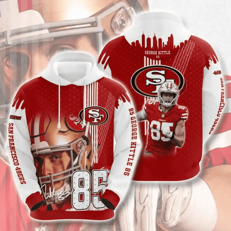 Sports American Football Sport-Team San Francisco Sport All Over Print Hoodie 3D 2  Aop Shirt