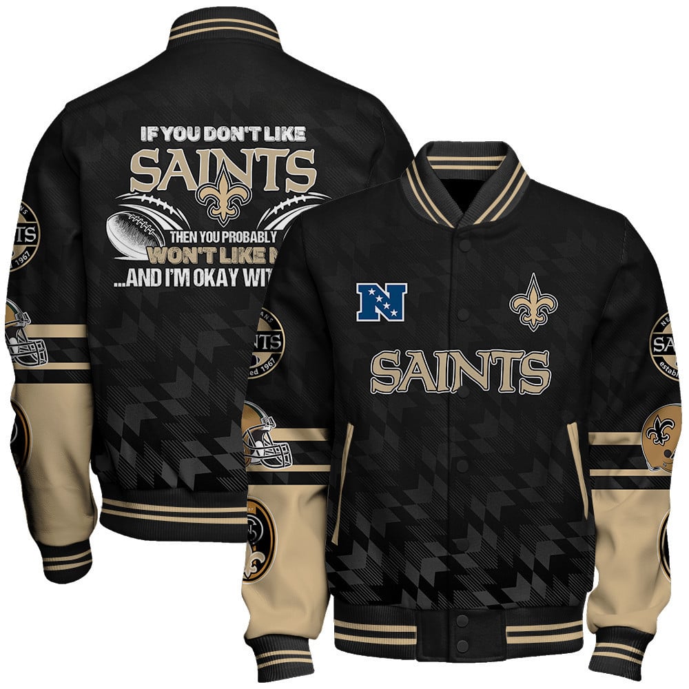 New Orleans Saints NFL 2024 National Football Conference Unisex Varsity Jacket Ver 01