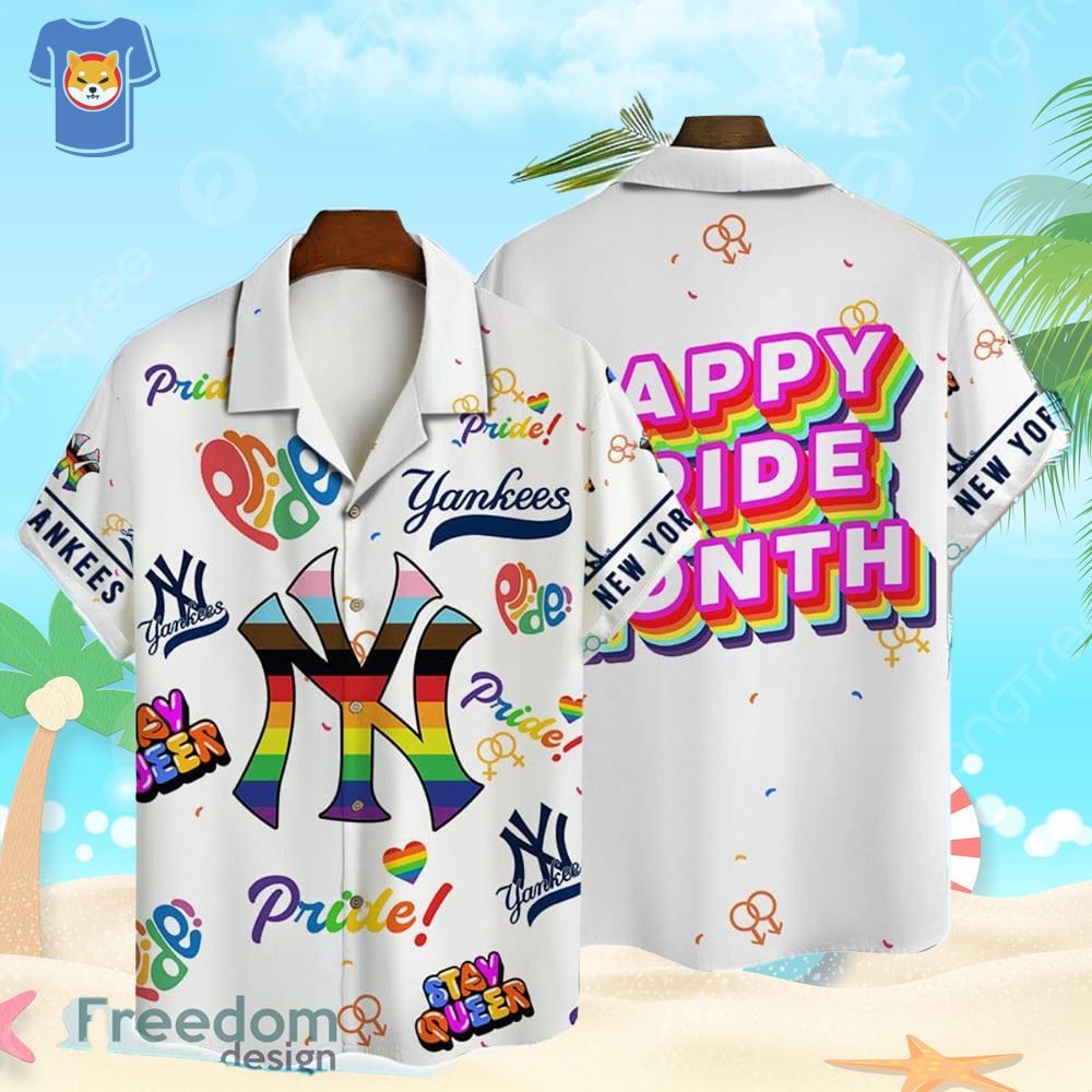 New York Yankees Mlb Happy Pride Month Hawaiian Shirt For True Fans