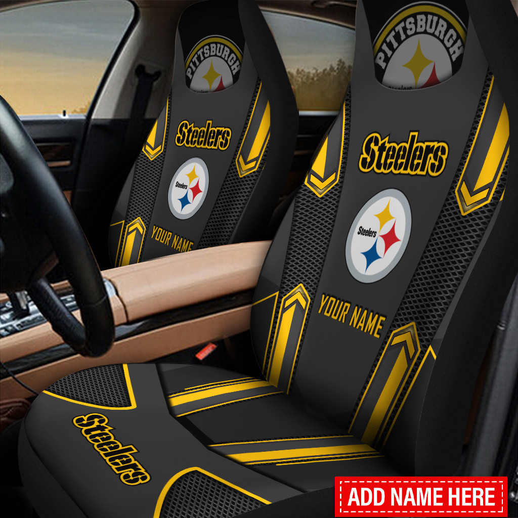 Pittsburgh Steelers Personalized Car Seat Cover Set CSC5453